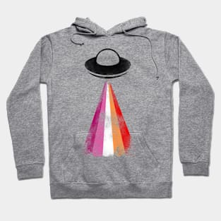 Gaylien Lesbian Pride UFO Hoodie